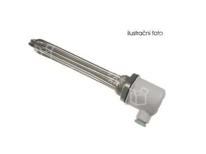 těleso topné 7500 W, 400 V, L=520 mm, elektrokotle NI, palcový závit G 1½” (G 6/4